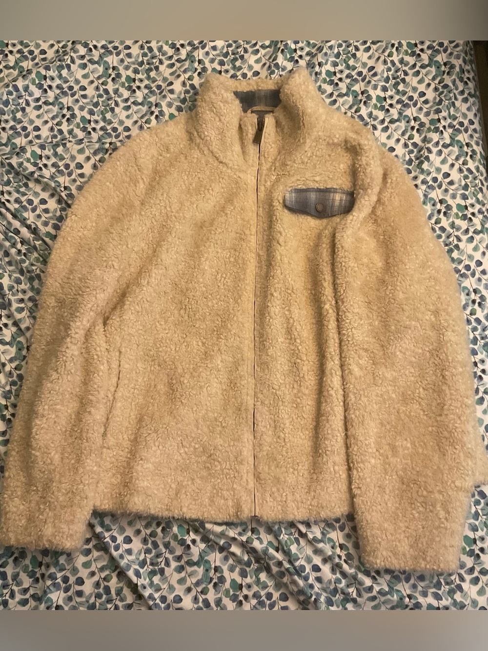 Pendleton Cream Teddy Sherpa Zip Jacket